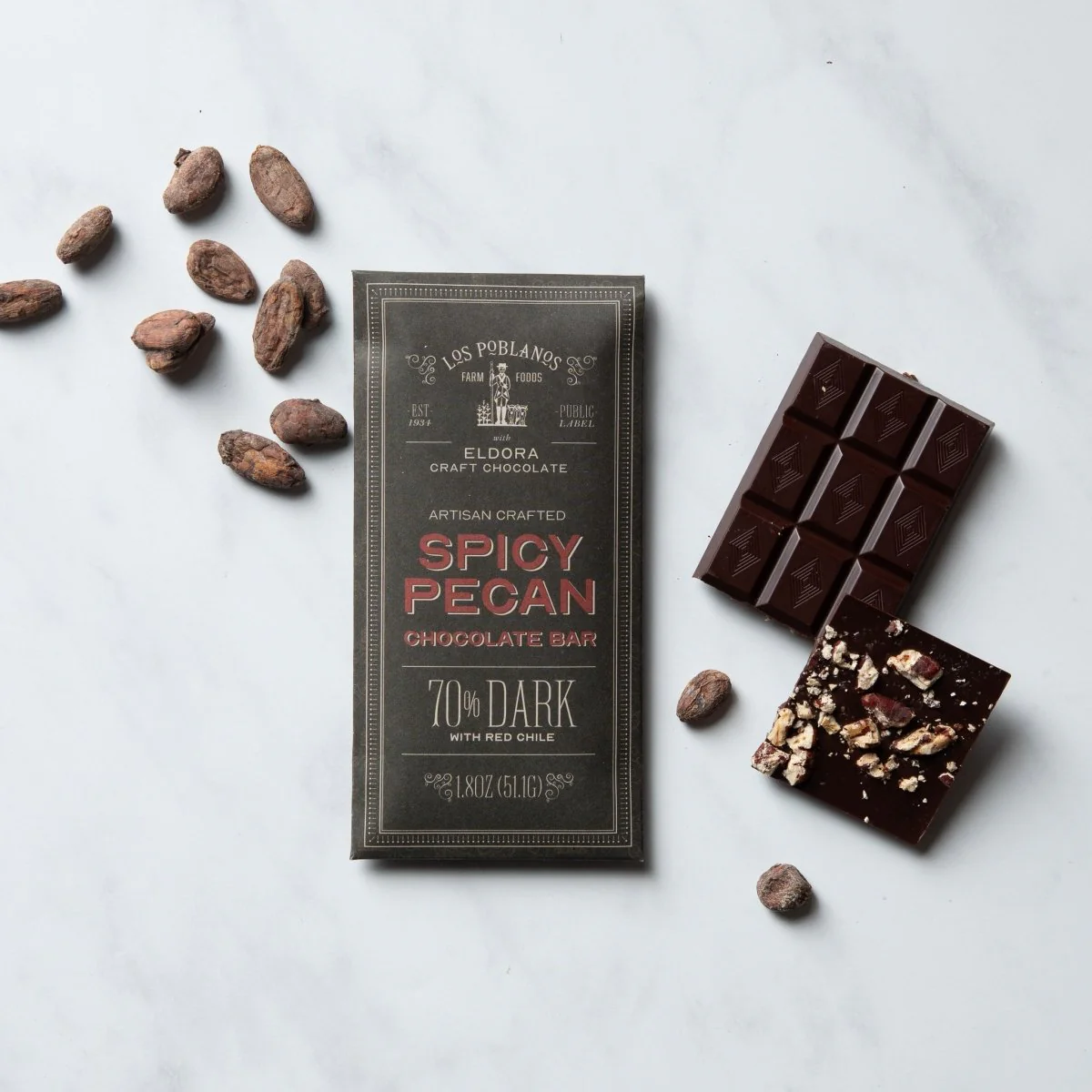 Eldora Craft Chocolate Bars - Spicy Pecan