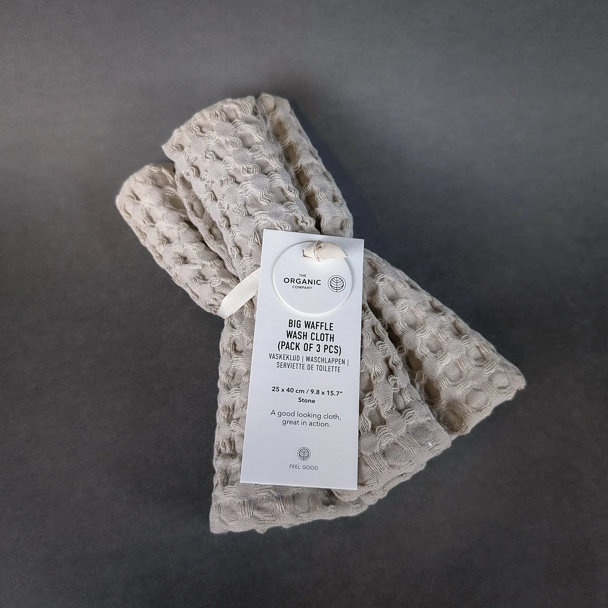 The Organic Company Waffle Wash Cloths (Set of 3) - Image 2