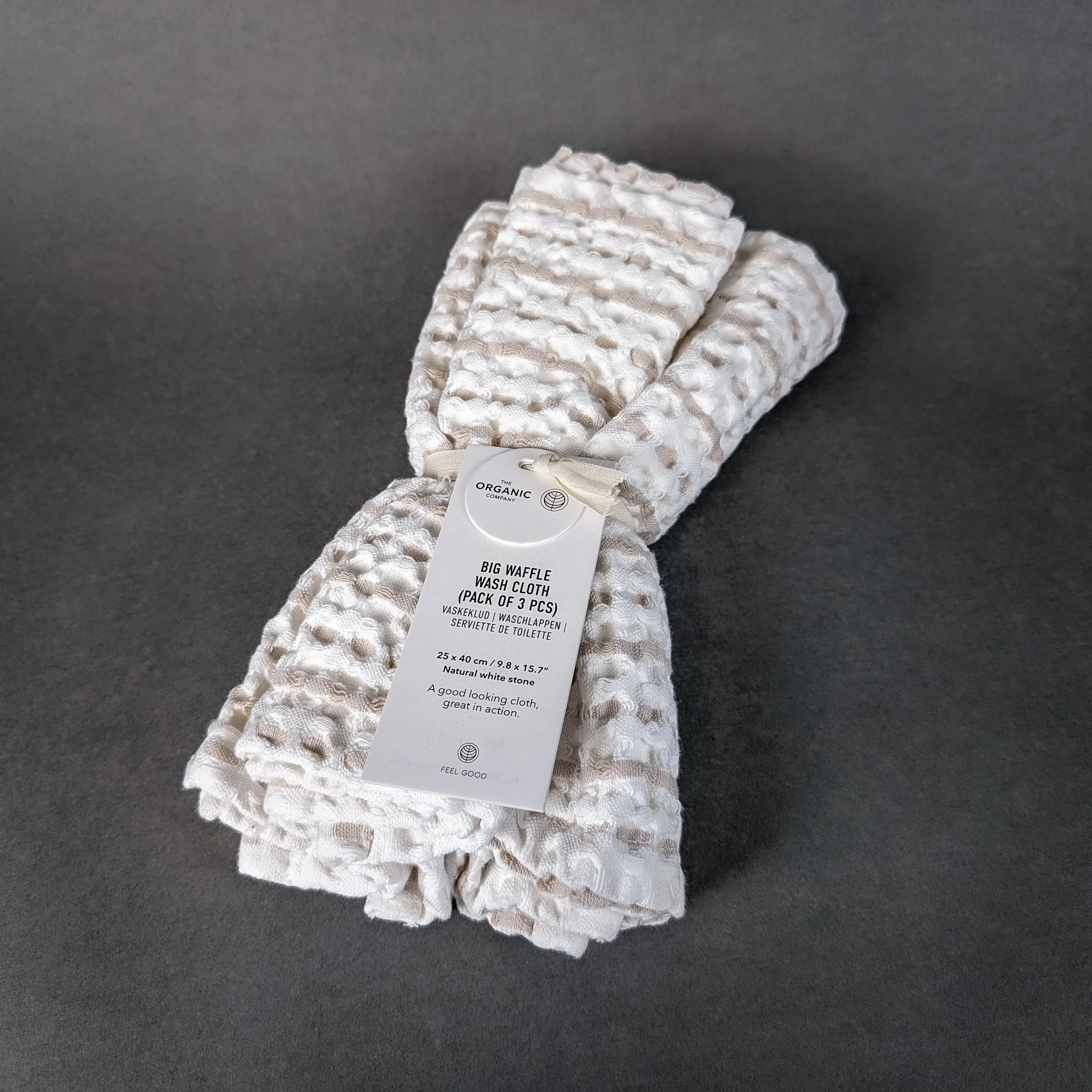 The Organic Company Waffle Wash Cloths (Set of 3) - Image 4